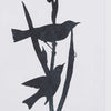 black white framed bird silhouette prints