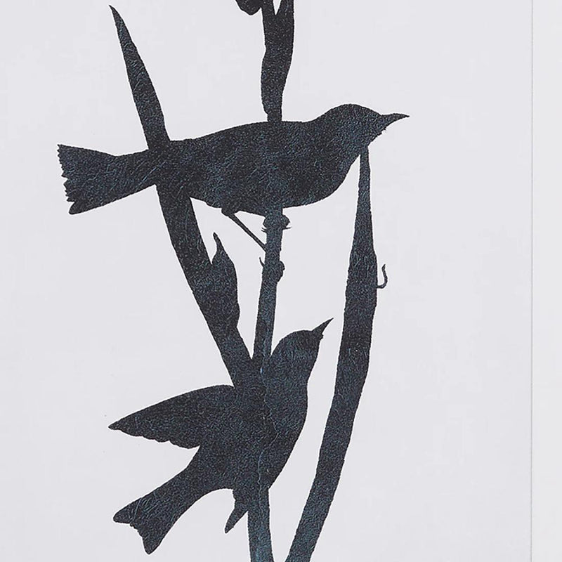 black white framed bird silhouette prints