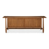 sideboard oak wood natural door rattan open frame