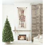 canvas scroll nutcracker christmas decor red