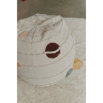 solar system pouf cream natural fabric washable