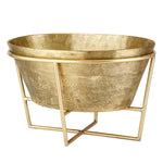 champagne bucket gold brushed aluminum stand