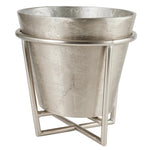 champagne bucket silver brushed aluminum stand