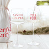 wine glass yule fuel holiday set 