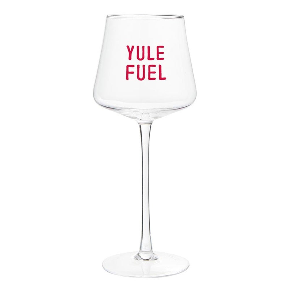 wine glass yule fuel holiday set 