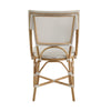 off-white mesh seat back bistro chair natural rattan frame contemporary