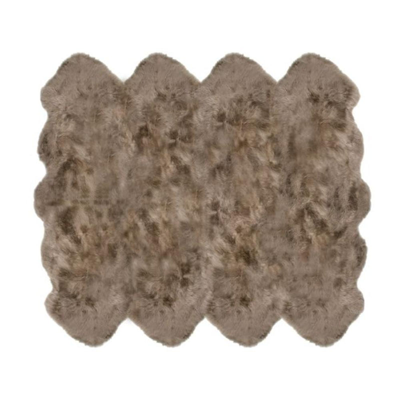 Taupe Natural Shaped Pelted Rugs (multiple sizes & colors)