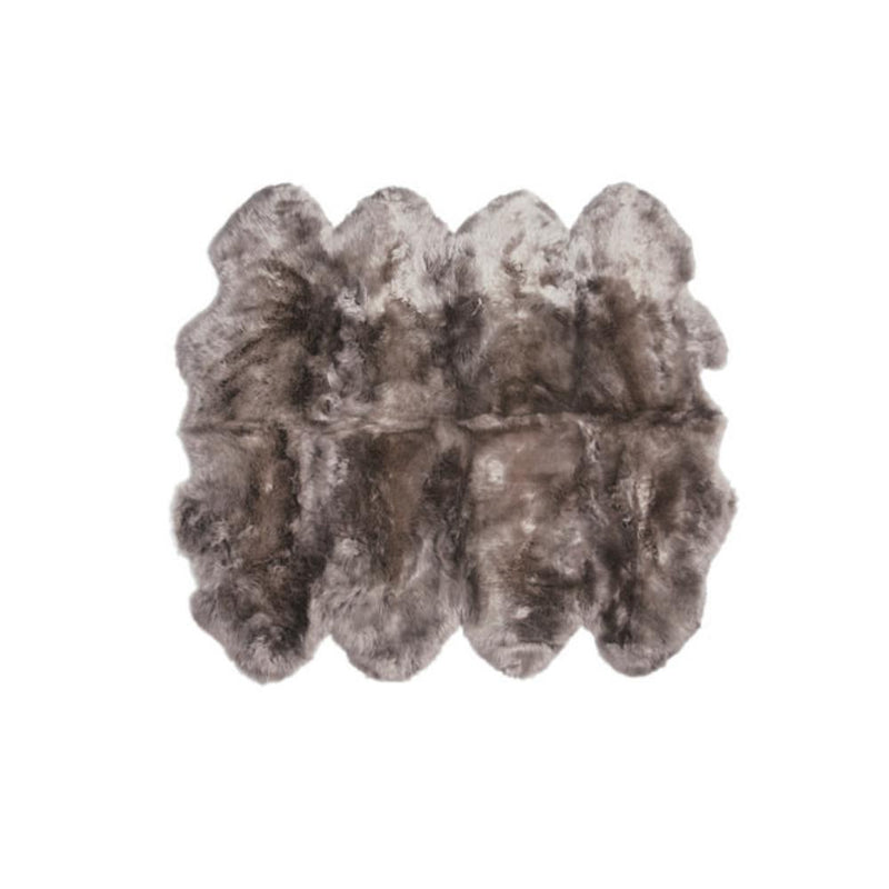 Sheepskin Pelted Rug - Natural Longwool Vole (size options)