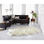 Sheepskin Pelted Rug - Natural Longwool Ivory (size options)