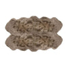 Taupe Natural Shaped Pelted Rugs (multiple sizes & colors)