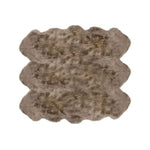 Taupe Natural Shaped Pelted Rugs (multiple sizes & colors)