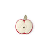 apple pillow red green cream washable