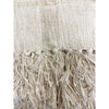 blended textured cotton throw blanket tassel edge