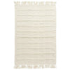 blended textured cotton throw blanket tassel edge