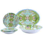 Stained Glass Green Melamine Serving Platter