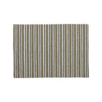 tan navy striped placemats block printed cotton