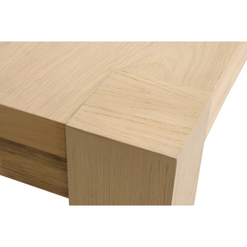 oak veneer contemporary rectangle dining table