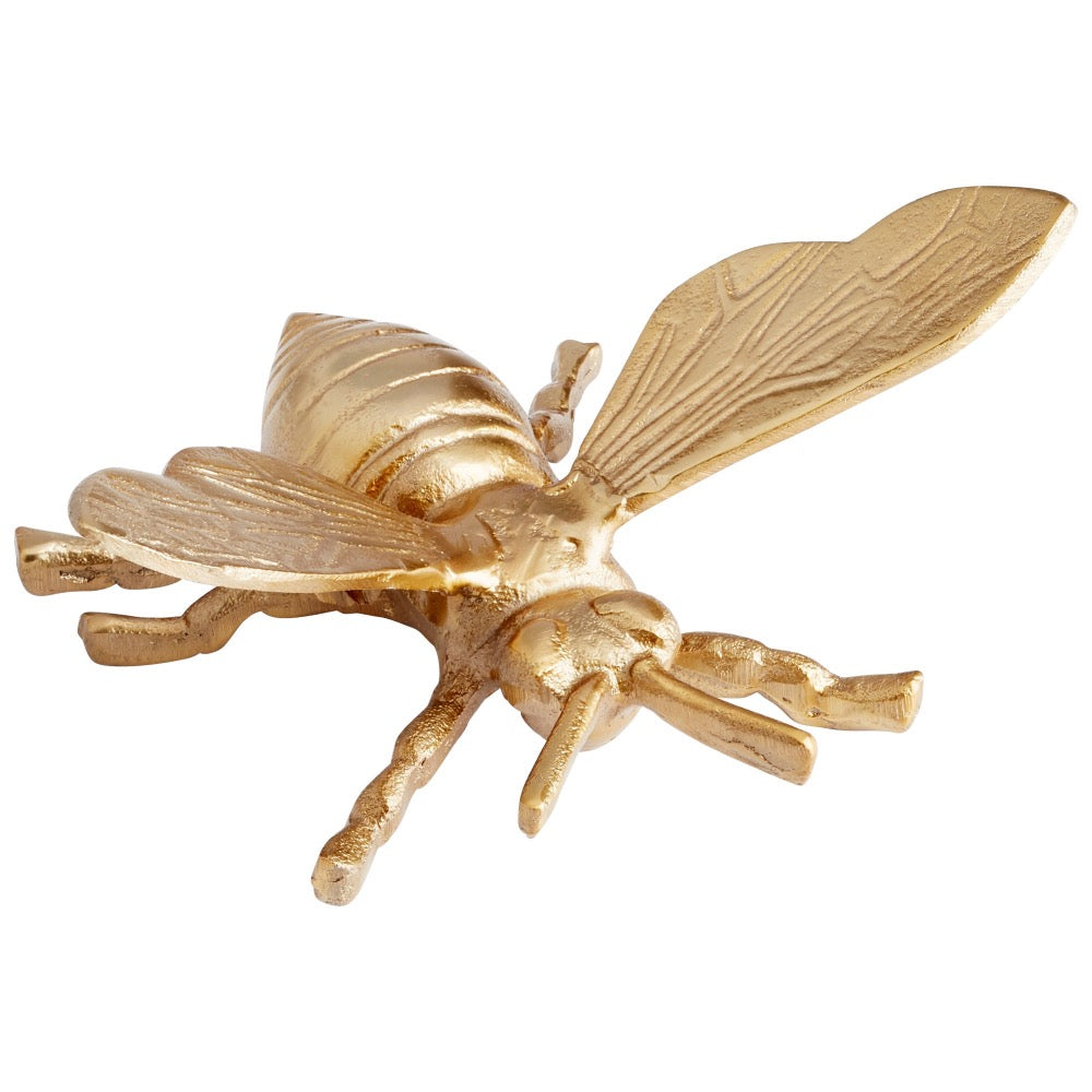 antique gold bumblebee sculpture