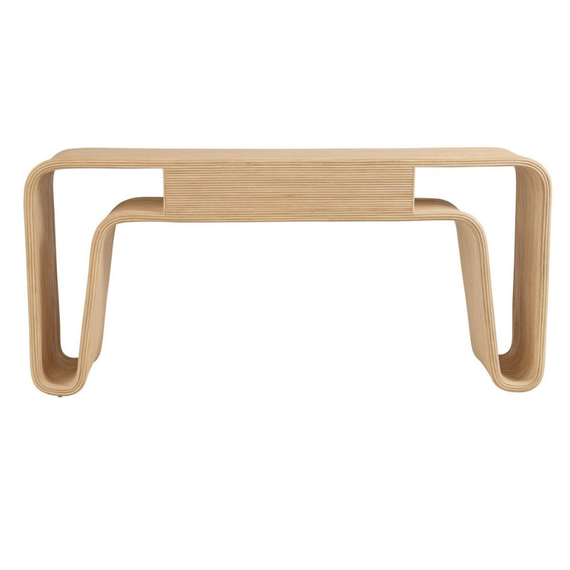 console table natural pencil rattan 2 drawers contemporary