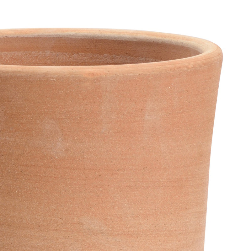 round terracotta cylinder planter