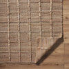 woven natural jute area rug square pattern