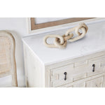 white wash reclaimed sideboard media cabinet transitional quartz top