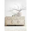 white wash reclaimed sideboard media cabinet transitional quartz top