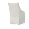 Off-white upholstered dining chair casters