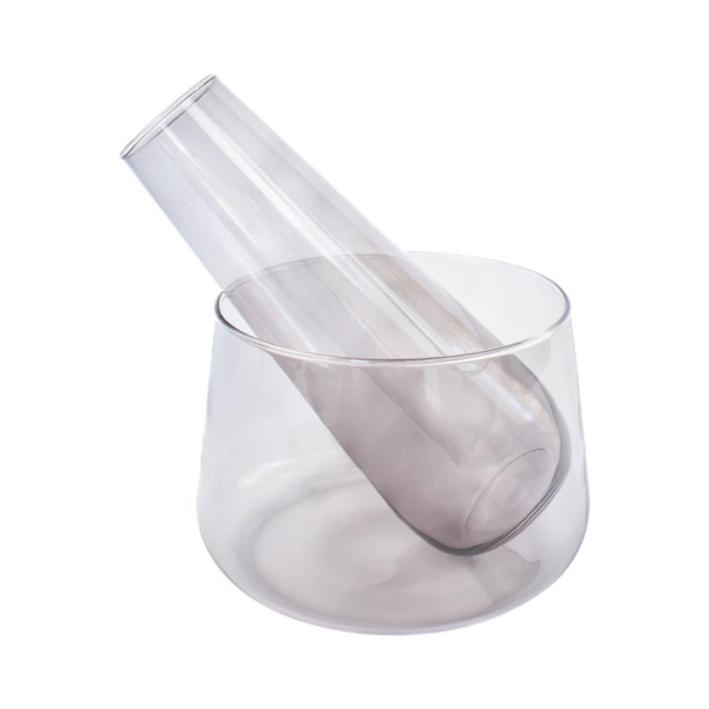 smoked blass modern carafe bowl