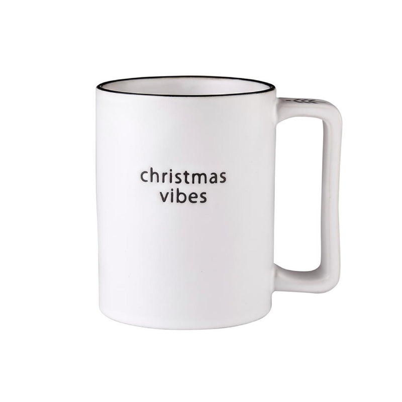 Holiday Christmas Vibes Organic Mugs (set of 4)