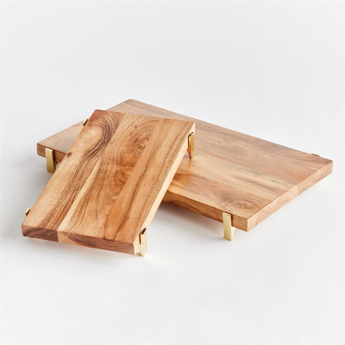 serving boards acacia wood natural gold