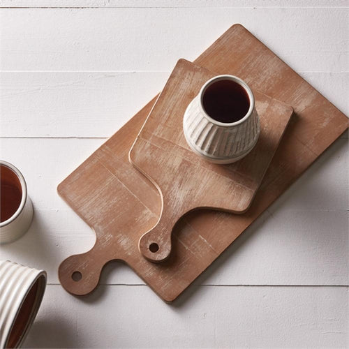 whitewashed cutting boards long handle set