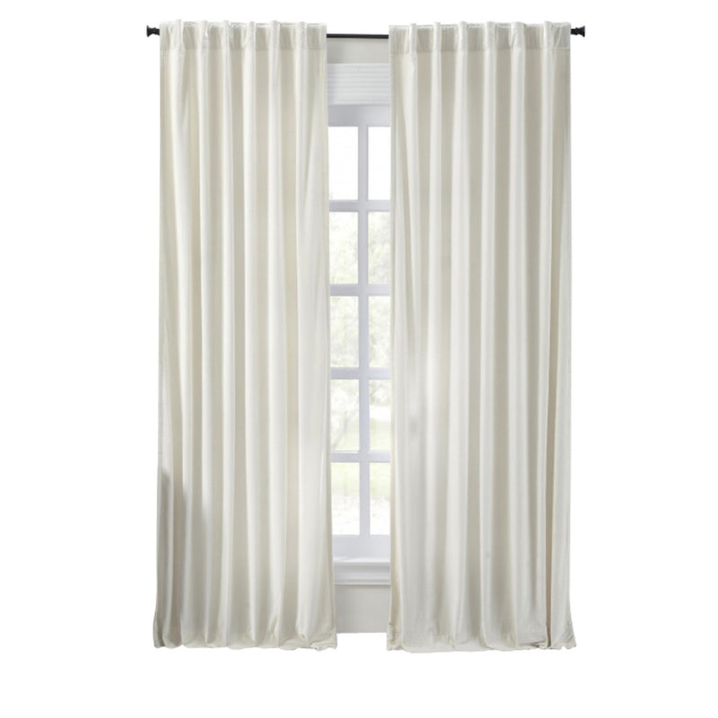 plush velvet cotton curtain panel luxury