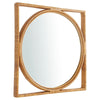 wall mirror rattan frame circle interior square exterior