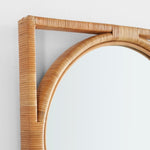 wall mirror rattan frame circle interior square exterior