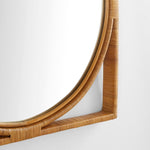 wall mirror rattan frame circle interior square exterior