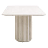 white wash reclaimed pine double pedestal dining table