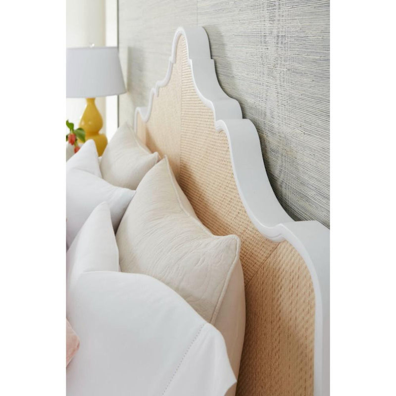 natural twill grasscloth queen headboard