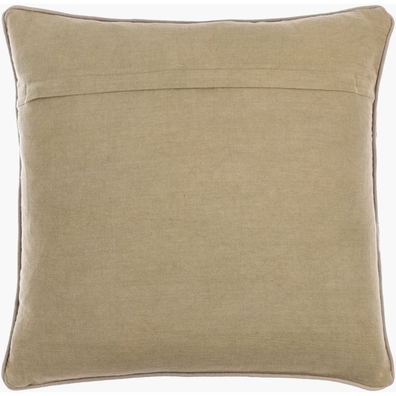 square dark green velvet pillow embroidered tribal pattern