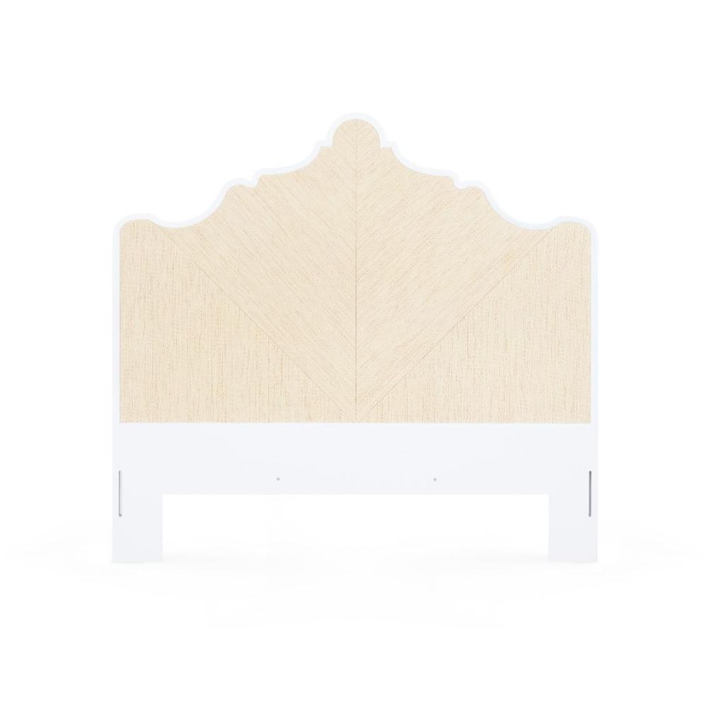 natural twill grasscloth queen headboard