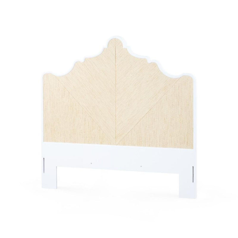 natural twill grasscloth queen headboard