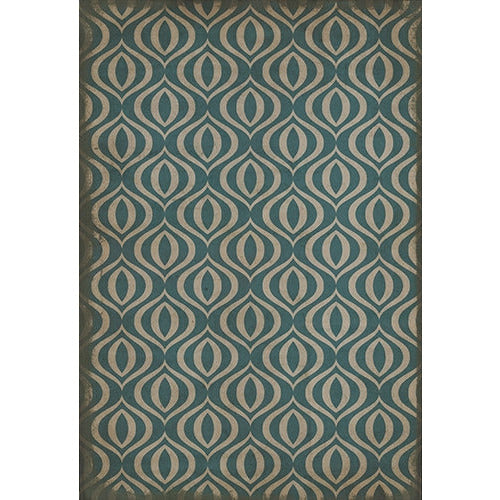 Spicher and Company Vintage Vinyl Floor Cloths Astraea Modern Area Rugs