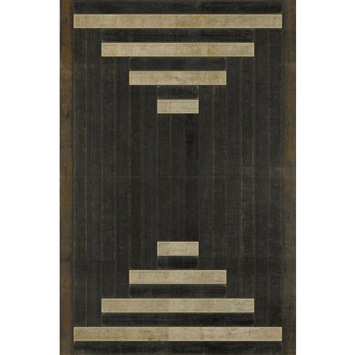 Pattern 30 Han Vinyl Floorcloth - Luxury USA-Made Rug | BSEID