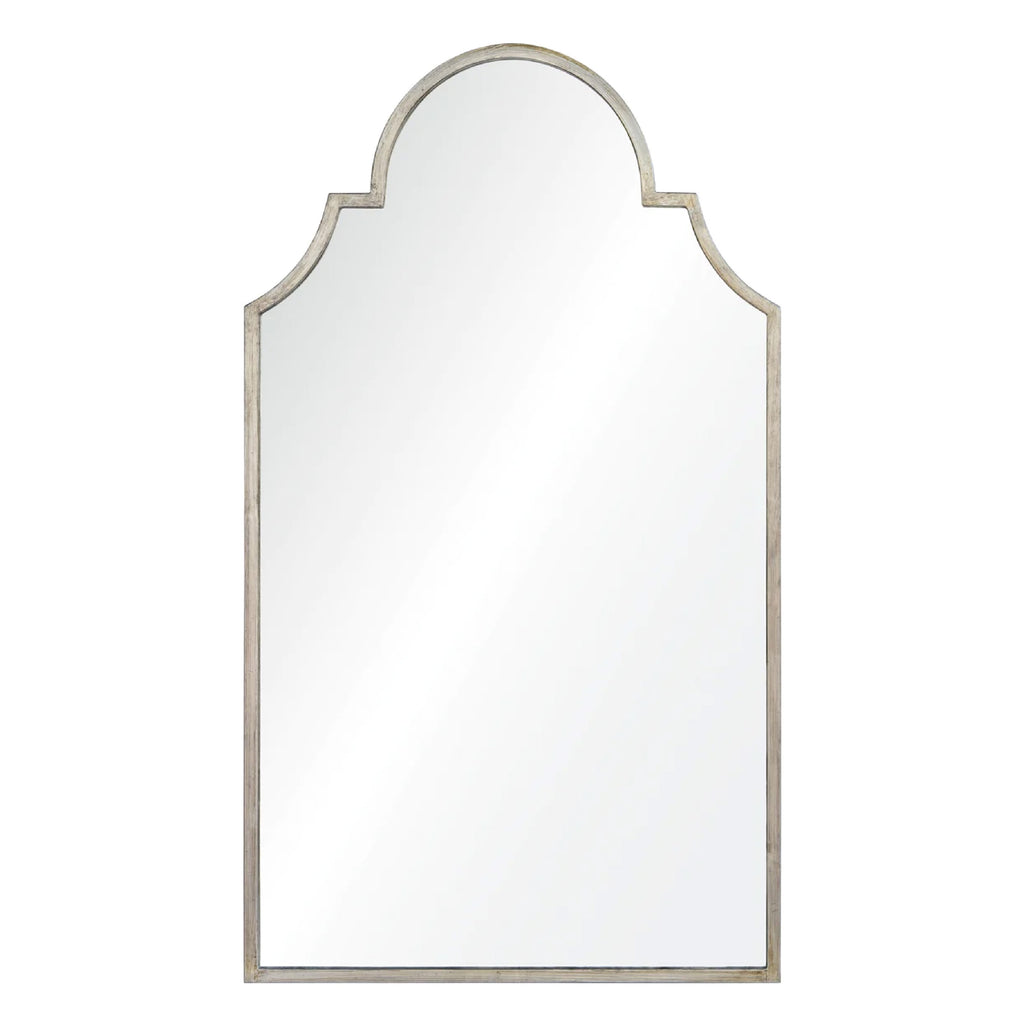 Traditional, silver wall mirror