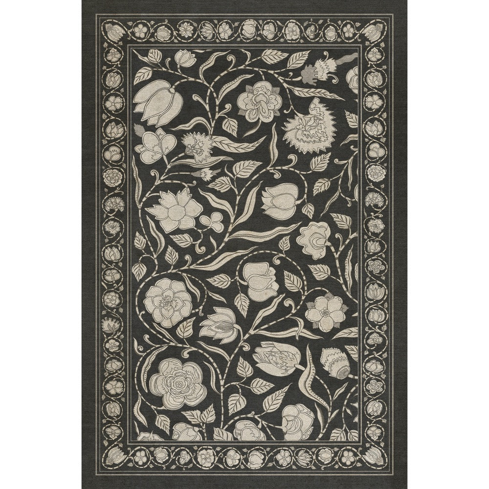 Antique Floral My Dear and Loving Husband floor mat