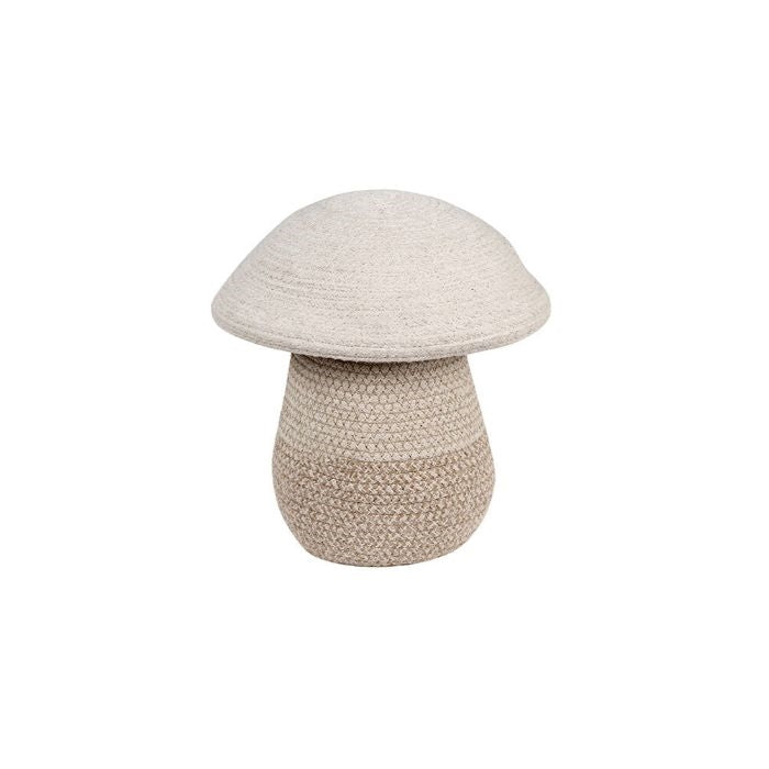 baby mushroom basket neutral cream decor