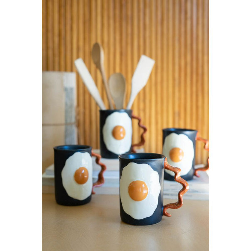 ceramic mug bacon eggs 