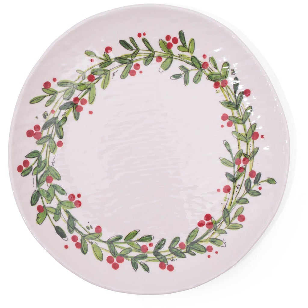 wreath design plate