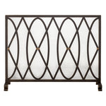 black gold iron fireplace screen mesh backing