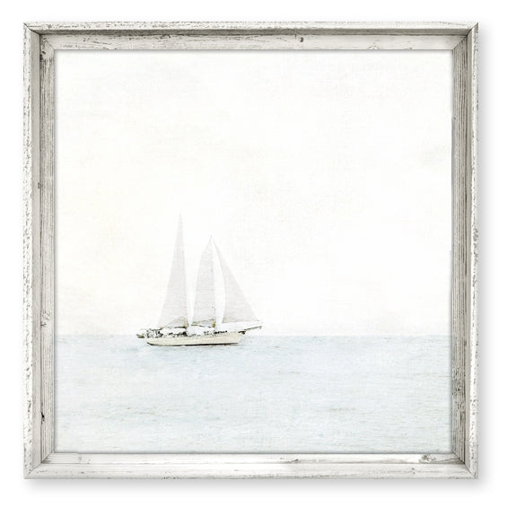 Sweet Gumball Sailboat Framed Wall Art - Unique Wall Hung Dï¿½cor